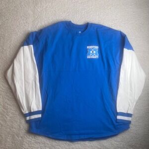 Disney Monsters University Spirit Jersey Blue White Long Sleeve XXL XXL/EXG